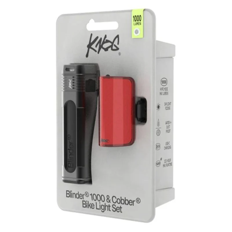 Kit Eclairage vélo avant et arrière Blinder Pro 1000 et Cobber Reflex