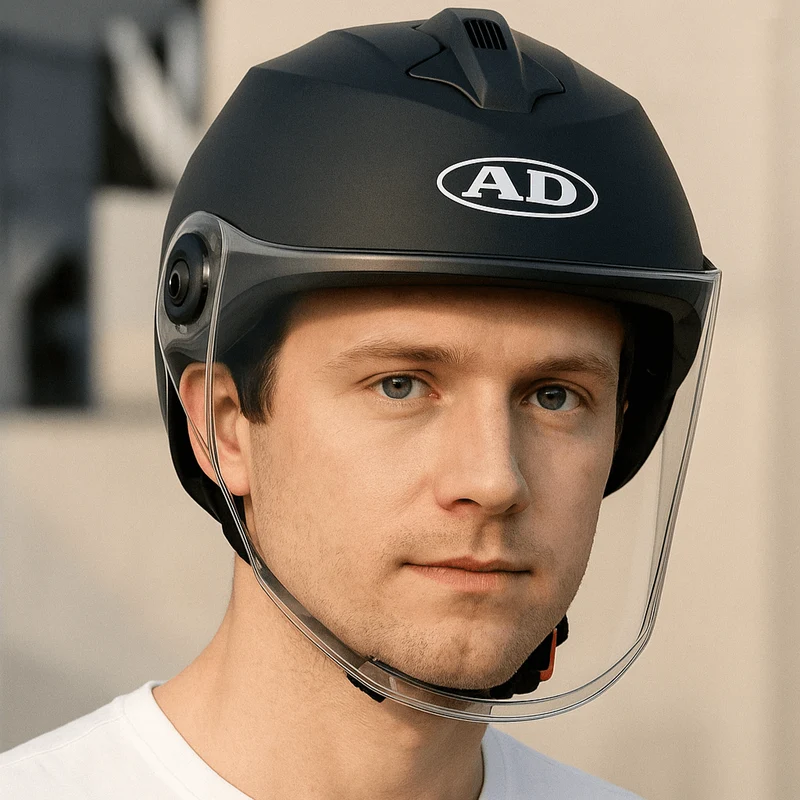 CityShell™ | Casque velo urbain 3 en 1 avec visière et lumière arrière
