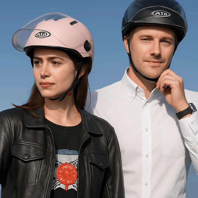 CityShell™ | Casque velo urbain 3 en 1 avec visière et lumière arrière