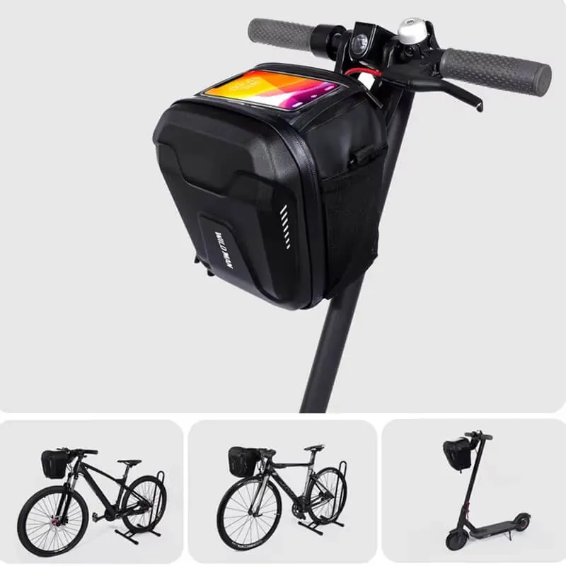 HandleHaven™ | Sacoche guidon vélo compacte et étanche pour un rangement stylé et pratique