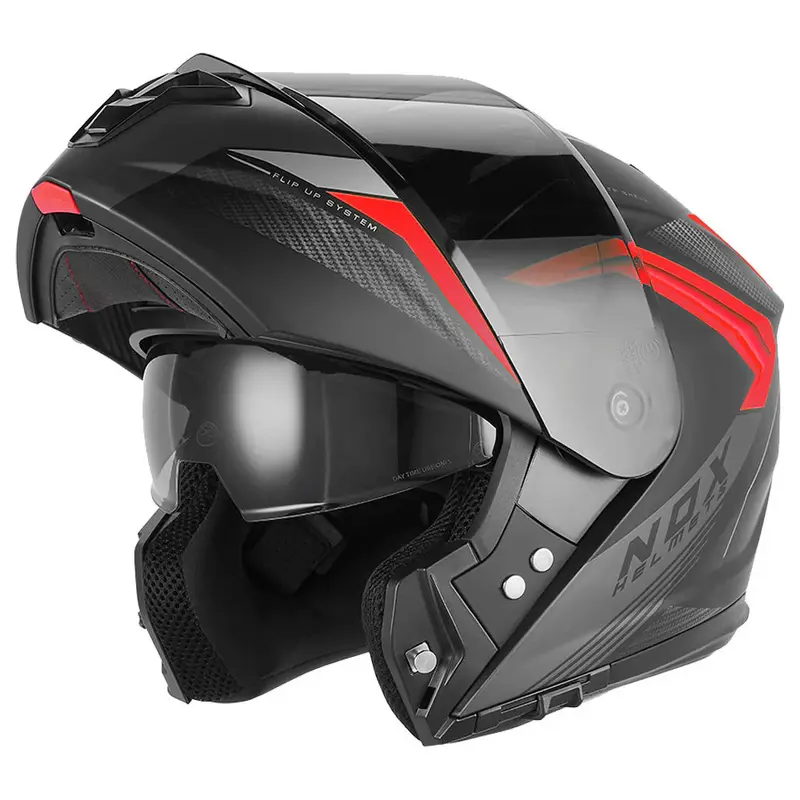 Casque modulable - N968 Shift noir mat rouge