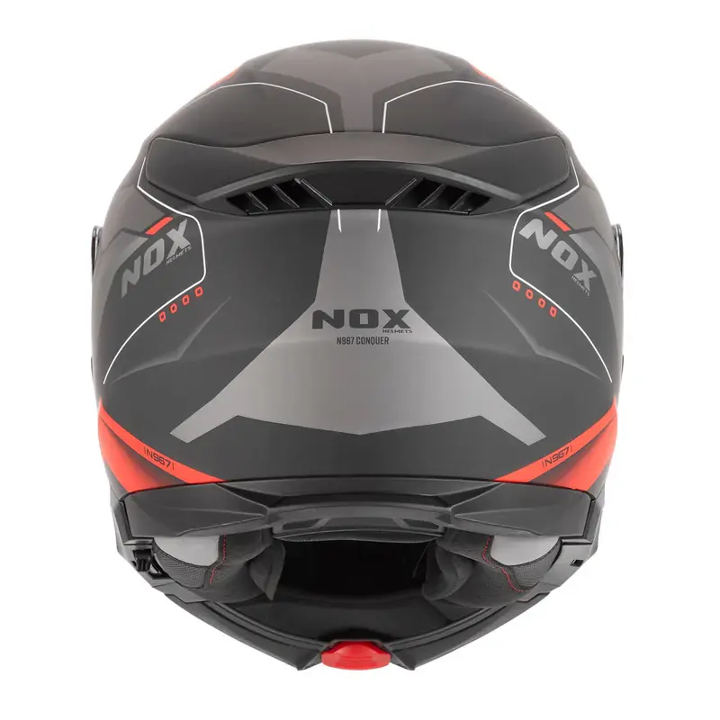 Casque modulable - N967 Conquer noir mat rouge