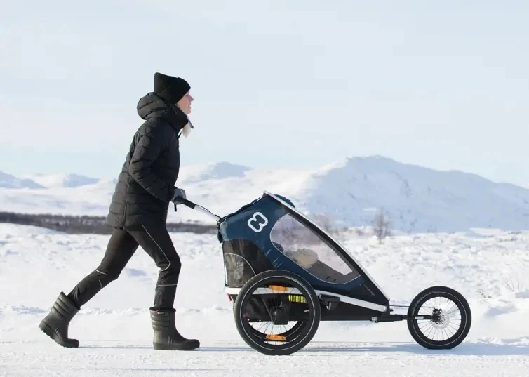 Roue tout-terrain pour remorque vélo Hamax