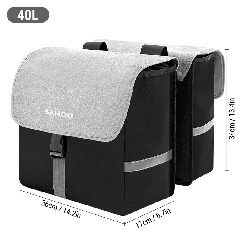 TrailGuard™ | Sacoche velo porte bagage 20L/40L étanche et ultra stable