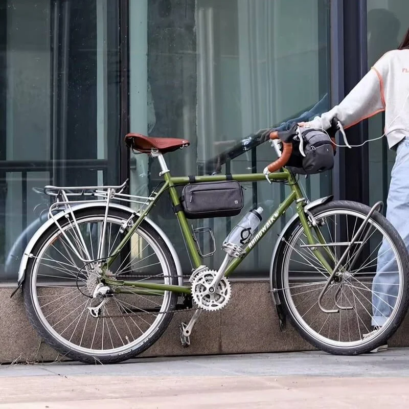 TravelGrip™ | Sacoche guidon vélo étanche avec sortie écouteurs