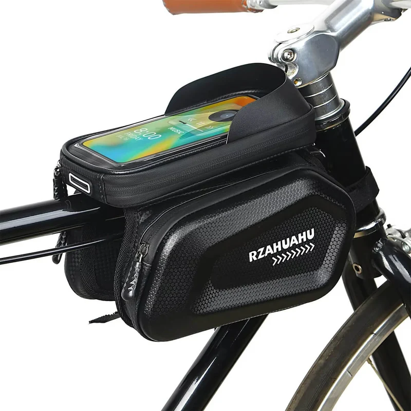 FrameTote™ | Sacoche velo telephone résistante et pratique avec rangement optimisé