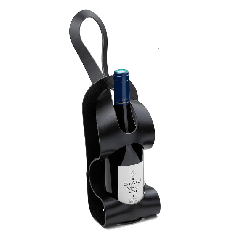 Porte-bouteille en cuir La Bouclée – L’Originale