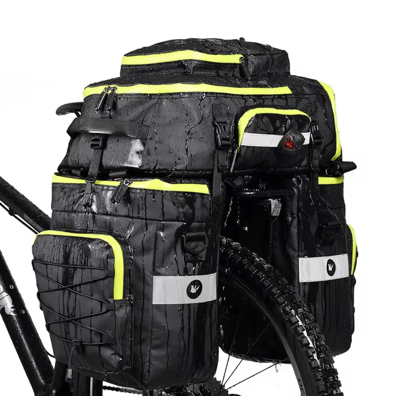 ProofRearRackPack™ | Sacoche velo porte bagage 3 en 1 grande capacité 65L et étanche