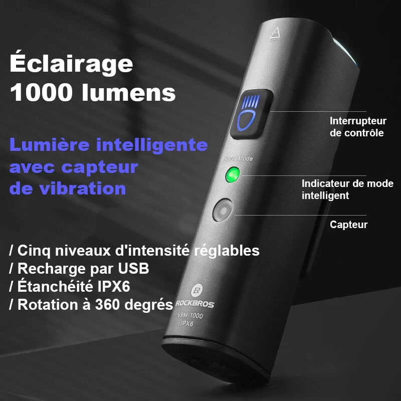 SafetyBikeLight™ | Eclairage velo rechargeable et étanche