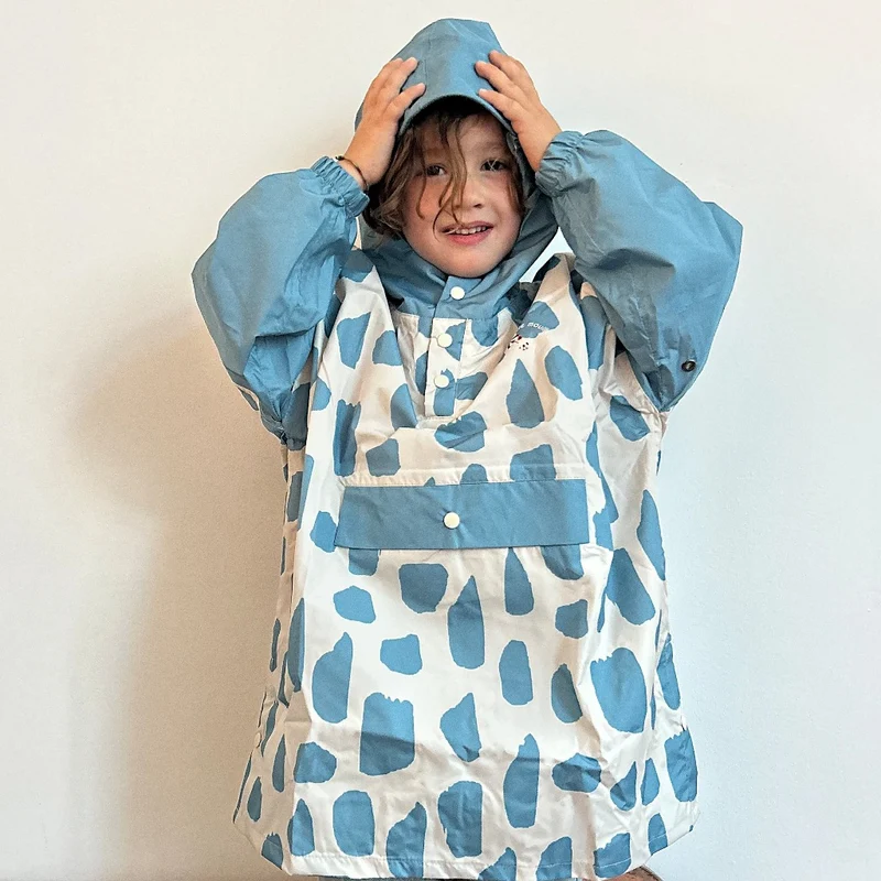 Poncho de pluie Poule Party adulte ou enfant Icy Blue