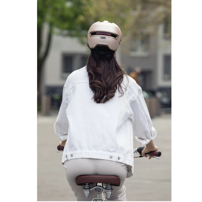 Casque Abus HUD-Y avec feu pour vélo