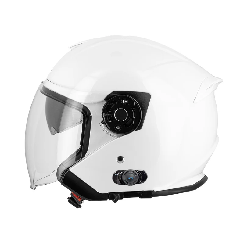 Casque jet moto + Bluetooth - S770 Blanc