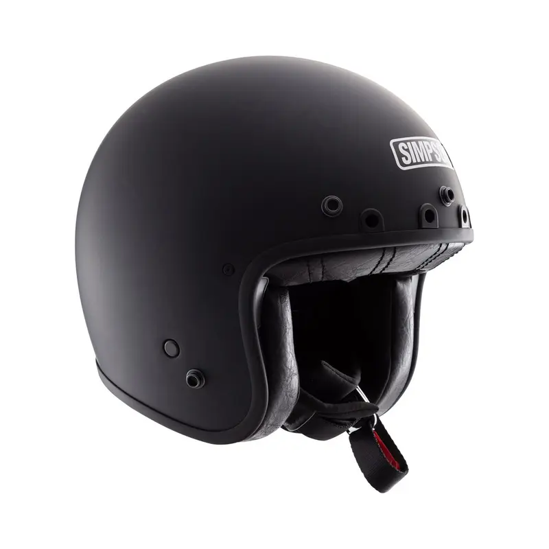 Casque jet moto - Chopper Noir Mat
