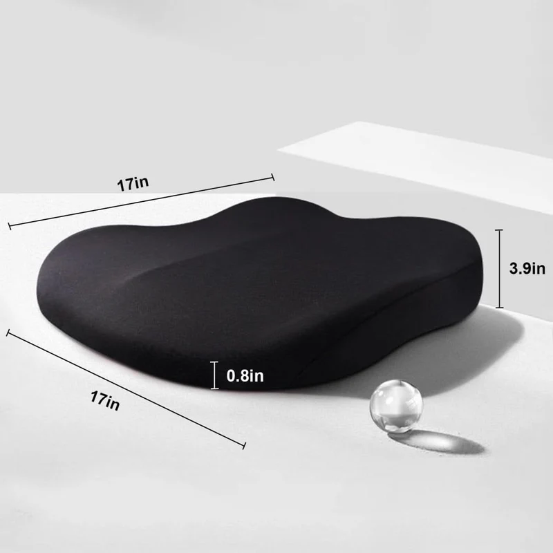 Ergonomisch Autostoelkussen Memory Foam Zitverhogend Rugsteun Comfort | Sansoti