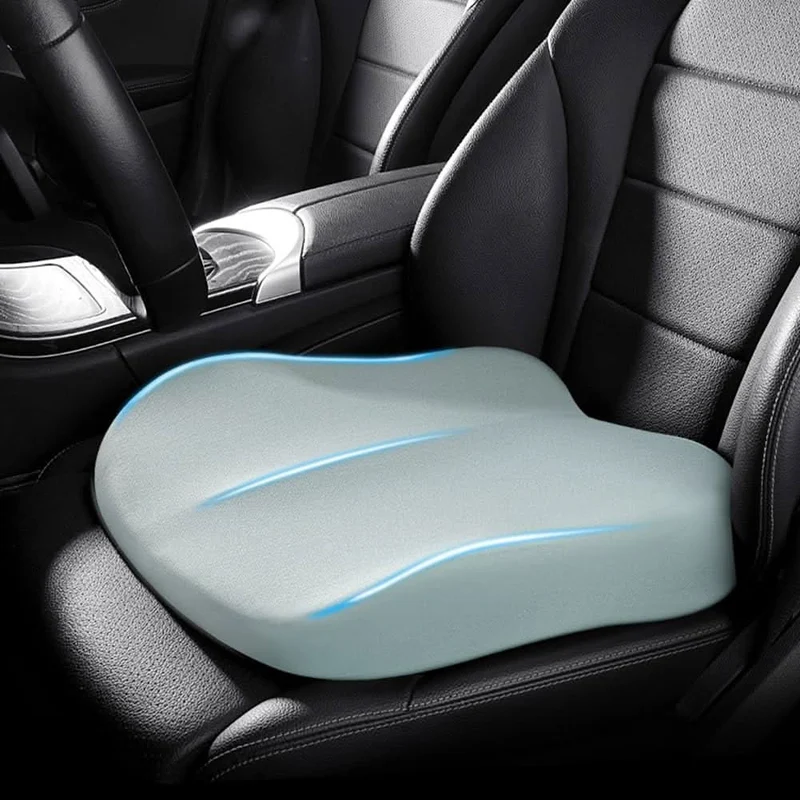 Ergonomisch Autostoelkussen Memory Foam Zitverhogend Rugsteun Comfort | Sansoti