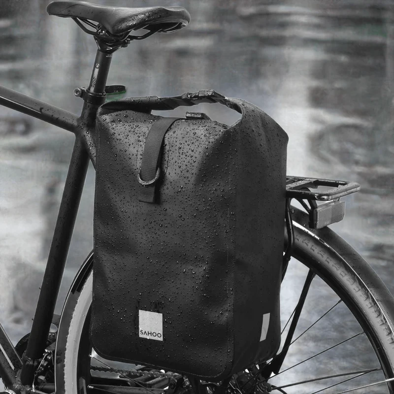 Sacoche Vélo 10L PVC | 100% Étanche, Multifonctionnelle (Bandoulière) et Urbaine