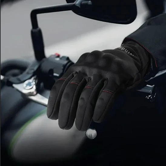Gants Cyclisme Hiver Protegecoldjoint™ : Coque de Protection Anti-Choc et Coupe-Vent Total