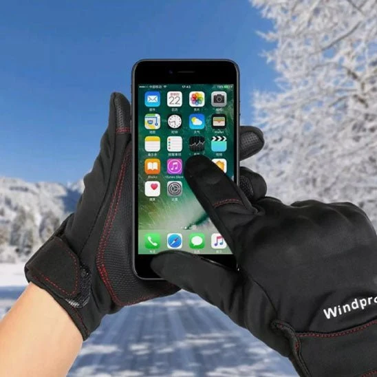 Gants Cyclisme Hiver Protegecoldjoint™ : Coque de Protection Anti-Choc et Coupe-Vent Total