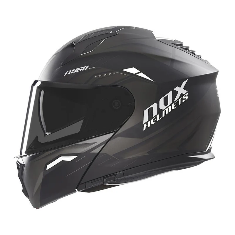 Casque modulable - N968 Ultra noir mat et blanc