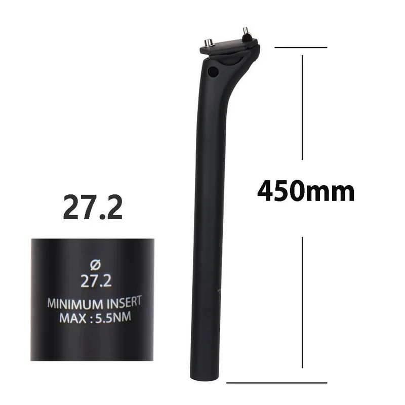 StraightTrack™ | Tige de selle en carbone légère avec maintien stable et confort longue distance