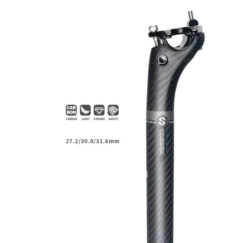 PostRide™ | Tige de selle en carbone avec maintien renforcé et position réglable