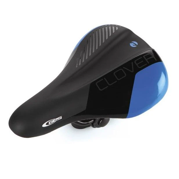 Selle vélo enfant TREFLE – 212 x 144 mm – Coloris noir et bleu – Confort et sécurité