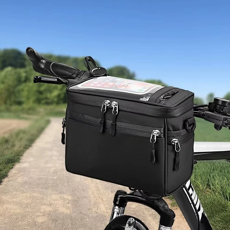 RideVault™ | Sacoche guidon vélo avec contrôle tactile intégré