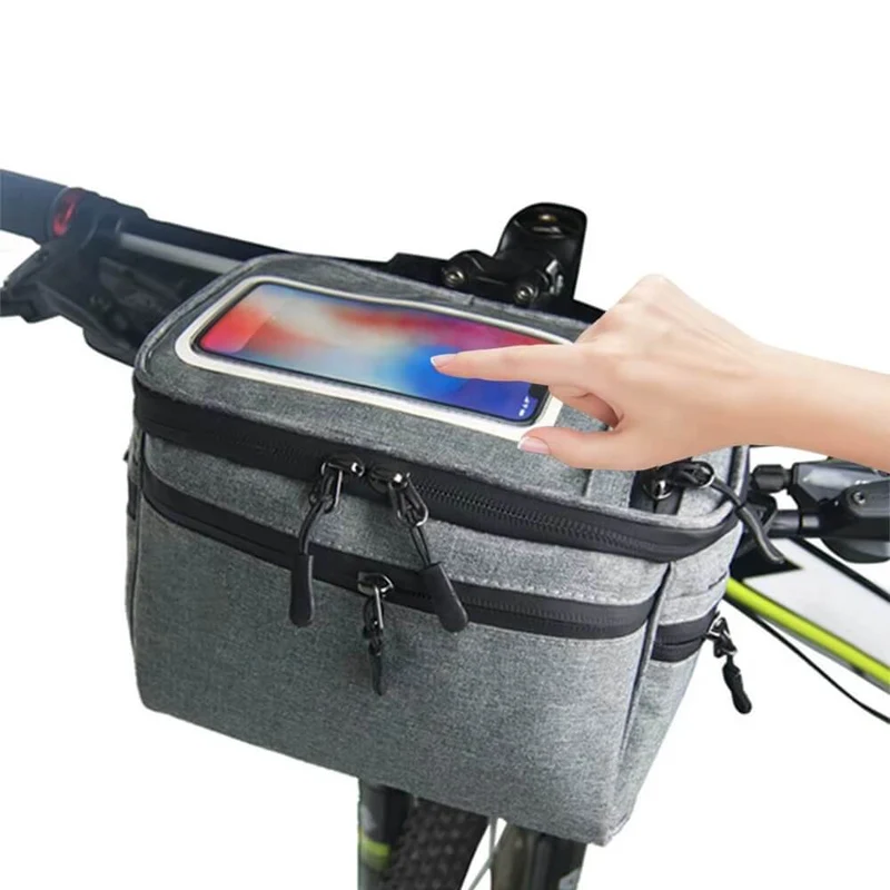 RideVault™ | Sacoche guidon vélo avec contrôle tactile intégré