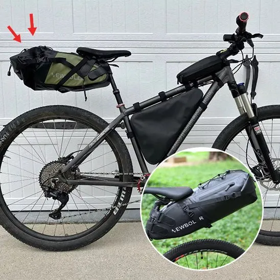 Sac de Selle Vélo Route Modulable (3L-13L) : Imperméable et Anti-Balancement