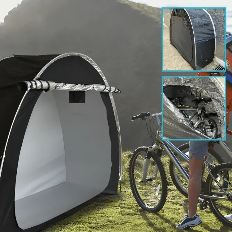 Abri vélo imperméable extérieur — protection pluie et UV pour 1 à 3 vélos