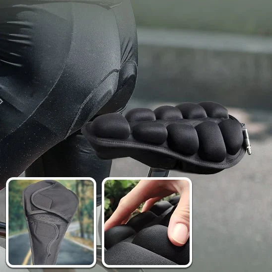 Selle vélo gonflable ajustable — confort anti-douleur pour vélotaf et randonnée