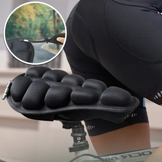 Selle vélo gonflable ajustable — confort anti-douleur pour vélotaf et randonnée