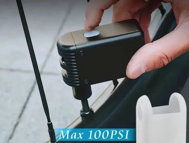 Mini-Pompe Vélo Électrique (100 Psi) : Ultra-Compacte, Type-C et Sans Effort