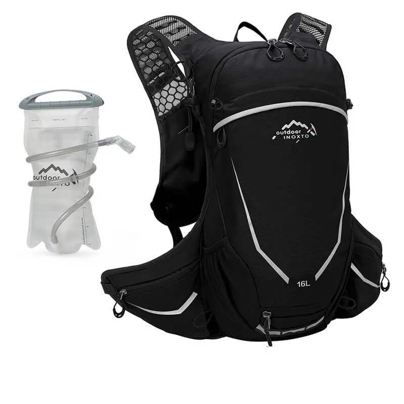 BackTrail™ | Sac a dos velo étanche et confortable 16L avec sac d'eau 2L