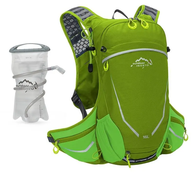 BackTrail™ | Sac a dos velo étanche et confortable 16L avec sac d'eau 2L