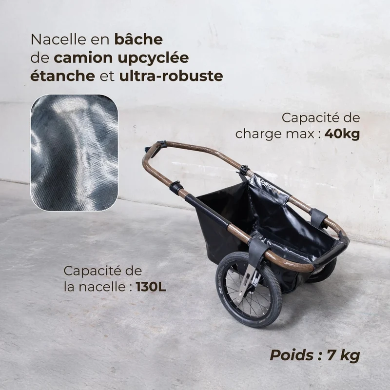 Remorque vélo pliable Globe for you Maïna 16+