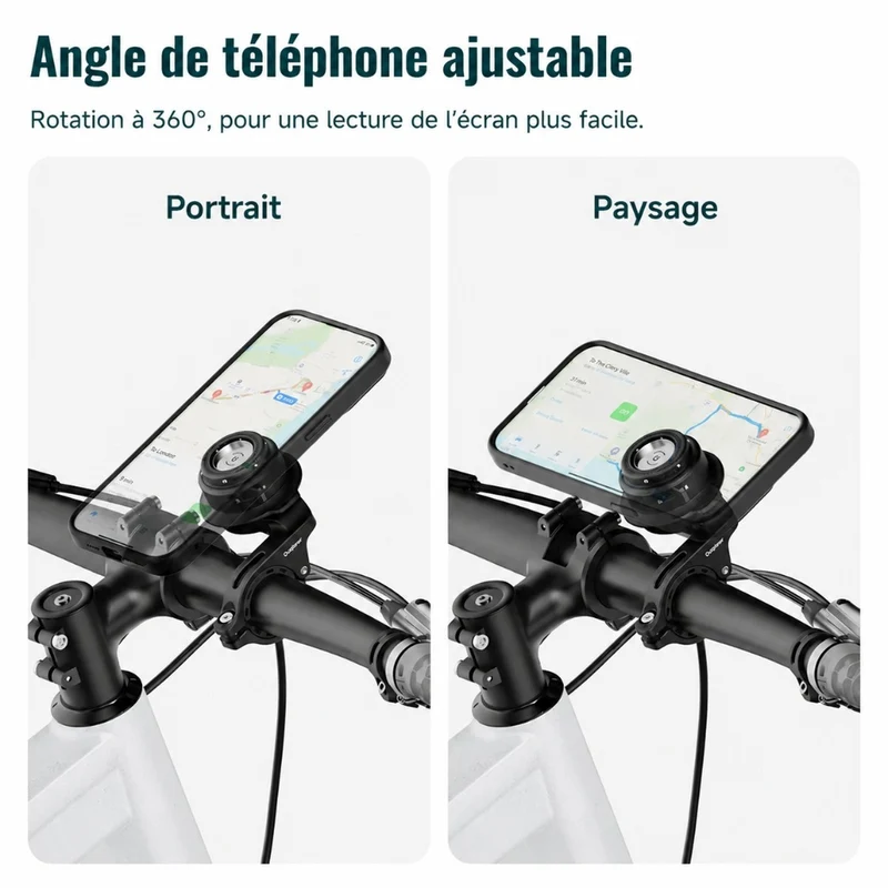 Support Smartphone vélo sur Guidon avec verrouillage antivol Outplorer QB01-Out
