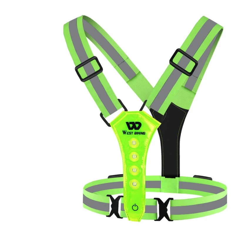 SafetyVestLight™ | Gilet clignotant velo led rechargeable et étanche