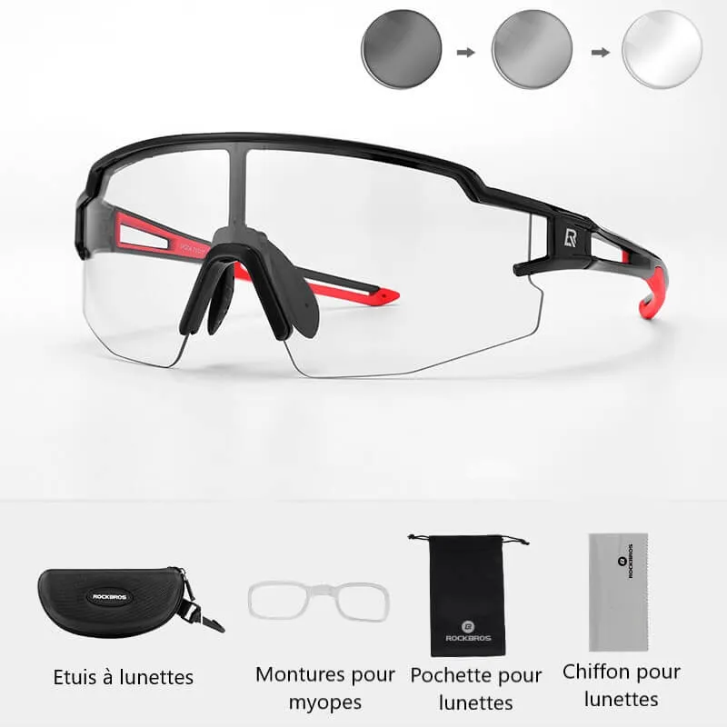 RacBikeGlasses™ | Lunette velo photochromiques avec protection UV