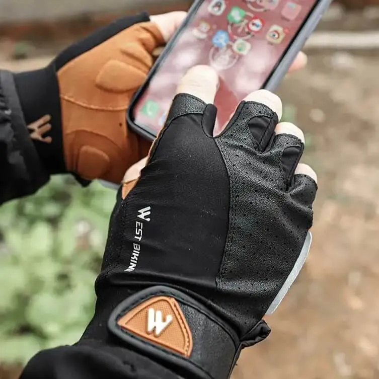 HalfFingerGloves™ | Gants velo demi-doigts respirants avec rembourrage antidérapant