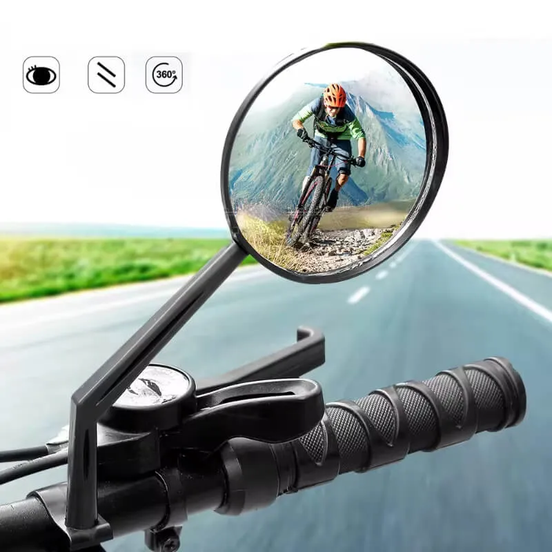 RearViewBikeMirror™ | Retroviseur velo rond à 360° avec montage universel