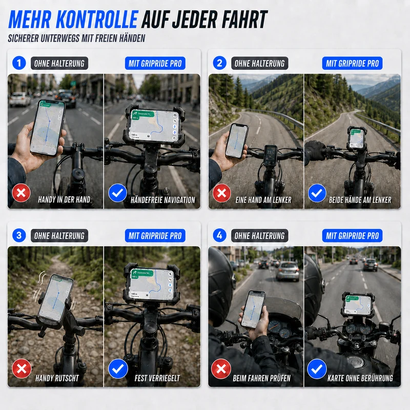 Universele Smartphonehouder Fiets 360° Draaibaar Aluminium Zwart voor Veilige Navigatie tijdens Fietsen | Sansoti