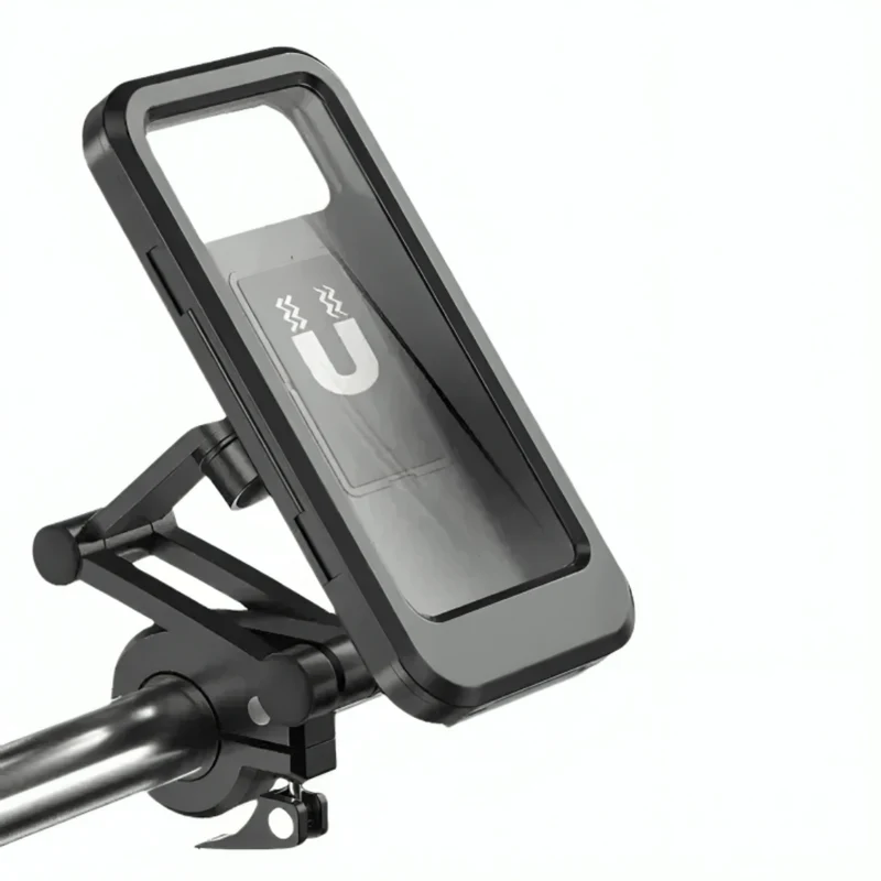 Smartphone Houder Motorfiets Waterdicht 360° Draaibaar Fiets Telefoonhouder Stuurmontage Universeel Zwart | Sansoti