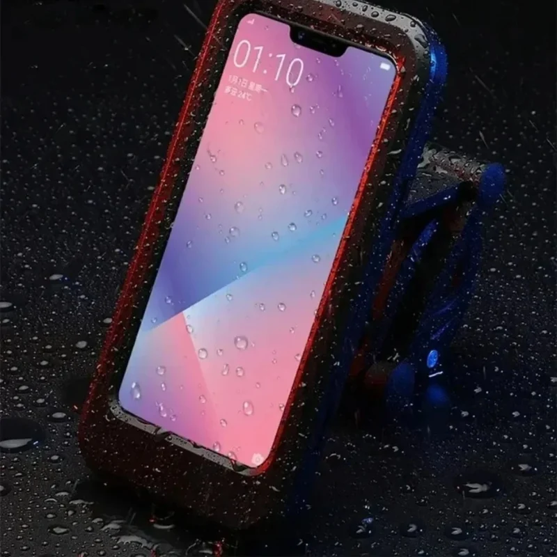 Smartphone Houder Motorfiets Waterdicht 360° Draaibaar Fiets Telefoonhouder Stuurmontage Universeel Zwart | Sansoti