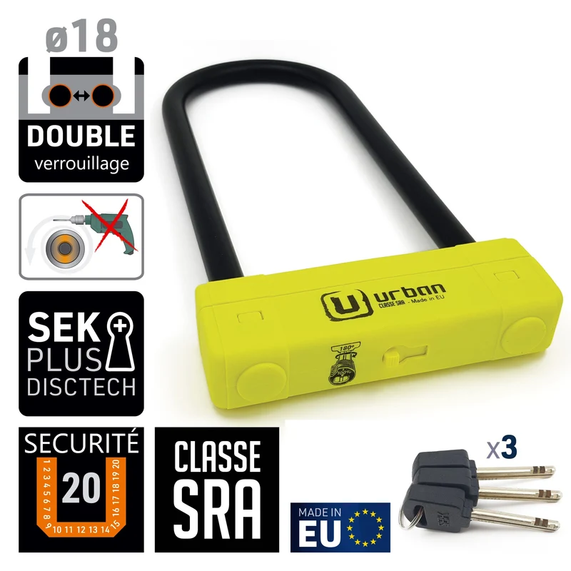 Antivol moto U SRA 120x310mm