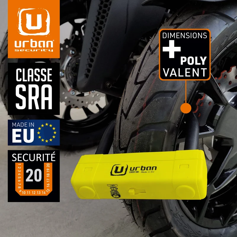 Antivol moto U SRA 120x125 mm