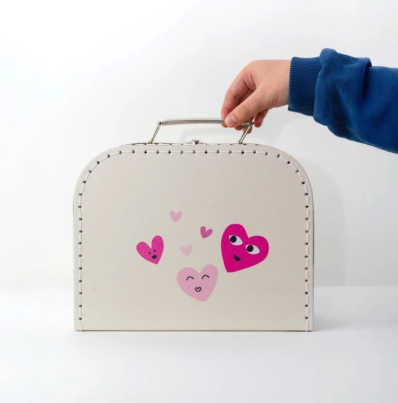 Sticker Stick Me Baby – Heart Times Cœur Grenadine Pailleté