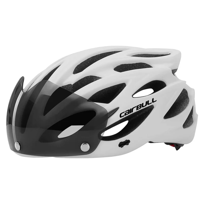 UltraLightSafeHelmet™ | Casque velo avec 3 lunettes magnétiques et feu arrière intégré