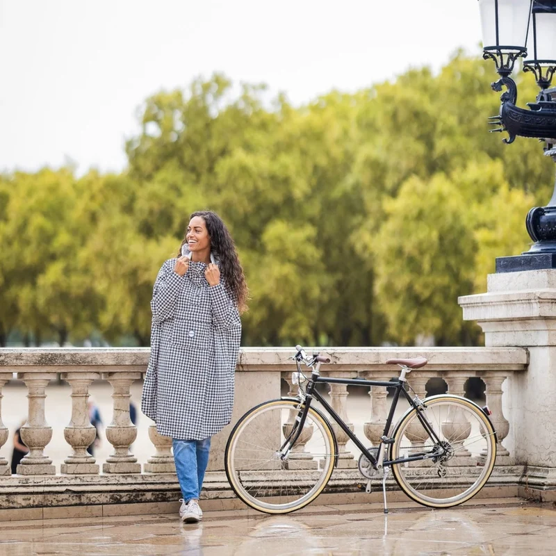 Poncho de pluie vélo recyclé Le Temps des Grenouilles