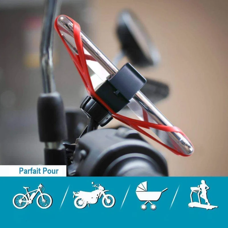 UniversalPhoneBikeMount™ | Support telephone velo réglable avec rotation à 360°